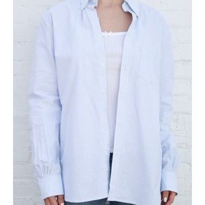Brandy Melville Striped Button Down Shirt